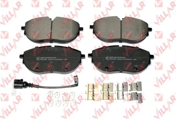 Villar 626.2253AK - Brake Pad Set, disc brake autospares.lv