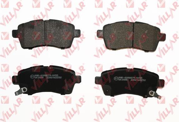 Villar 626.2252 - Brake Pad Set, disc brake autospares.lv