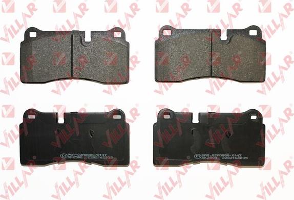 Villar 626.2235 - Brake Pad Set, disc brake autospares.lv