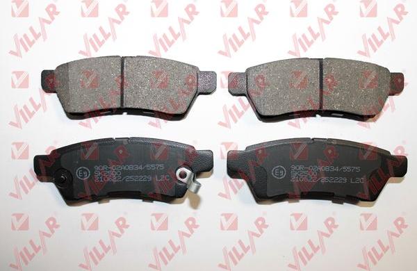 Villar 626.2229 - Brake Pad Set, disc brake autospares.lv