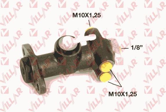Villar 621.2783 - Brake Master Cylinder autospares.lv
