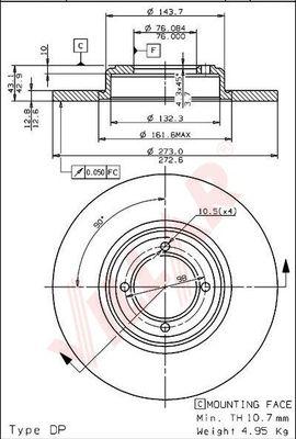 Villar 628.0505 - Brake Disc autospares.lv