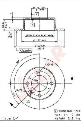 Villar 628.0270 - Brake Disc autospares.lv