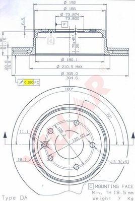 Villar 628.1959 - Brake Disc autospares.lv