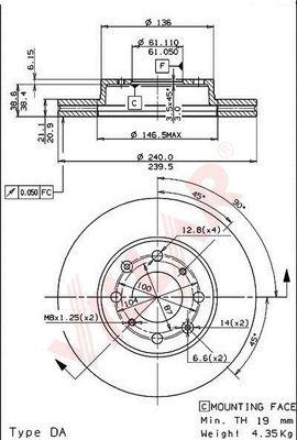 Villar 628.1494 - Brake Disc autospares.lv