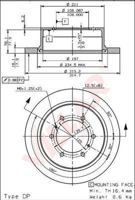 Villar 628.1401 - Brake Disc autospares.lv