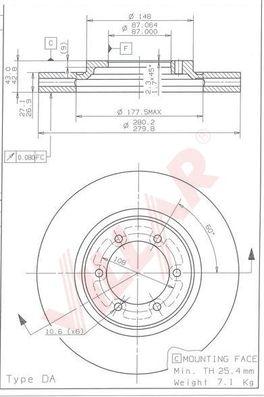 Villar 628.1478 - Brake Disc autospares.lv