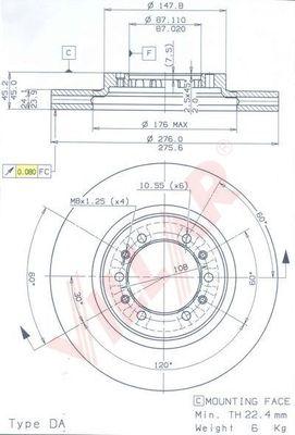 Villar 628.1501 - Brake Disc autospares.lv