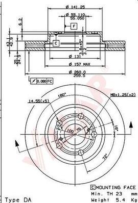 Villar 628.1681 - Brake Disc autospares.lv