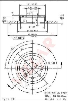 Villar 628.1622 - Brake Disc autospares.lv