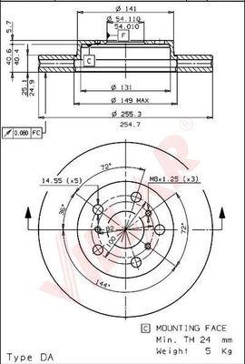 Villar 628.1679 - Brake Disc autospares.lv