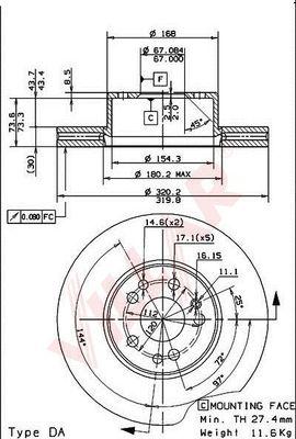 Villar 628.1188 - Brake Disc autospares.lv