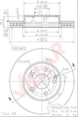 Villar 628.1804 - Brake Disc autospares.lv