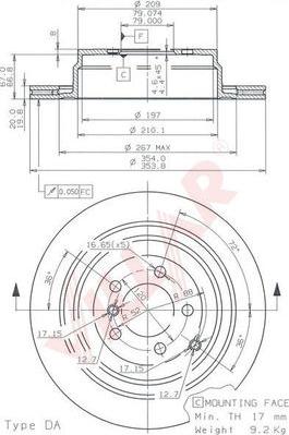 Villar 628.1881 - Brake Disc autospares.lv