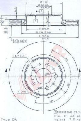 Villar 628.1770 - Brake Disc autospares.lv