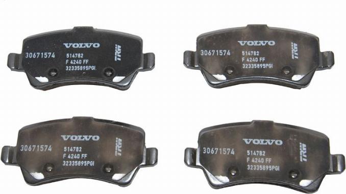 Volvo 30671574 - Brake Pad Set, disc brake autospares.lv