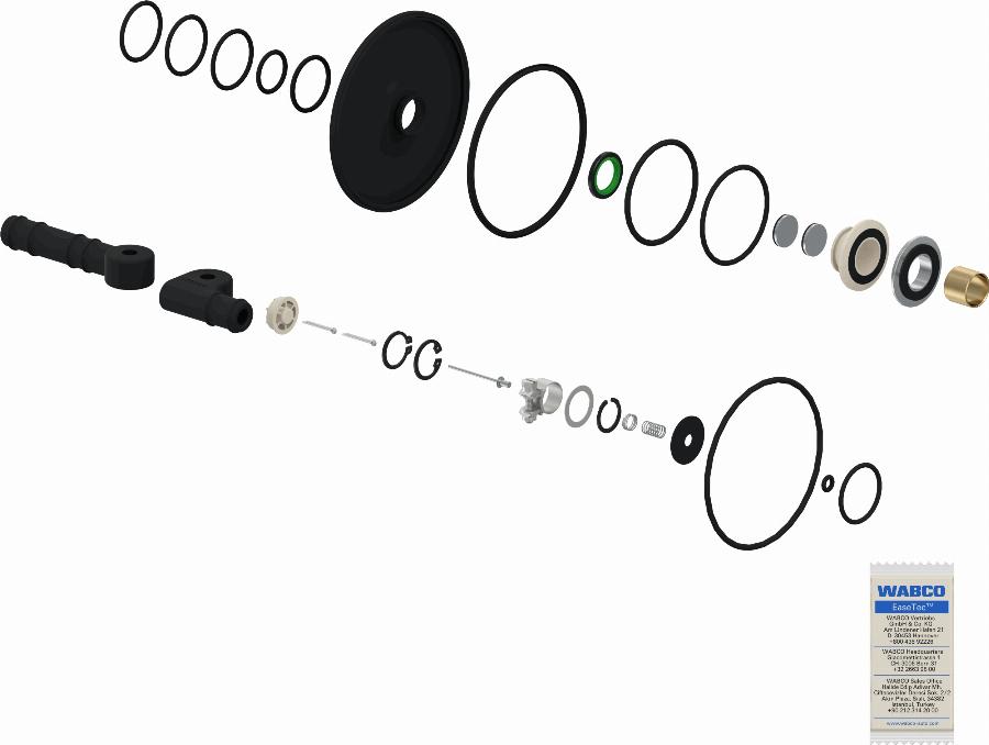 Wabco 475 710 001 2 - Repair Kit, brake-power regulator autospares.lv