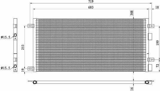 Waeco 8880400580 - Condenser, air conditioning autospares.lv