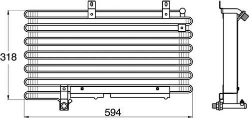 Waeco 8880400054 - Condenser, air conditioning autospares.lv