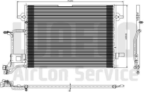 Waeco 8880400057 - Condenser, air conditioning autospares.lv