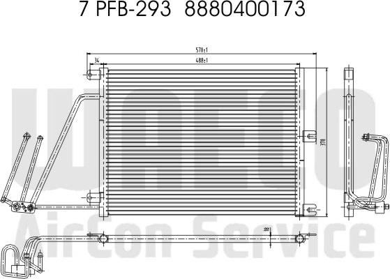 Waeco 8880400173 - Condenser, air conditioning autospares.lv