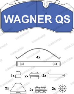 Wagner 2909304950 - Brake Pad Set, disc brake autospares.lv