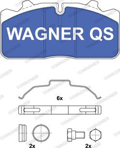 Wagner 2908804950 - Brake Pad Set, disc brake autospares.lv