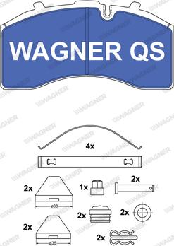 Wagner 2915804950 - Brake Pad Set, disc brake autospares.lv