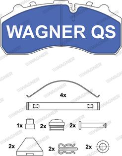 Wagner 2910804950 - Brake Pad Set, disc brake autospares.lv