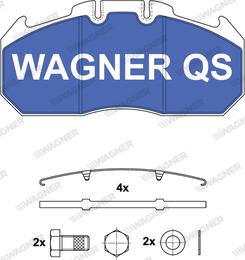 Wagner 2913104950 - Brake Pad Set, disc brake autospares.lv