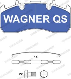 Wagner 2917304950 - Brake Pad Set, disc brake autospares.lv