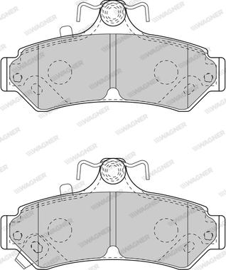 Wagner WBP80005A - Brake Pad Set, disc brake autospares.lv