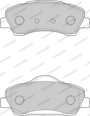 Wagner WBP80011A - Brake Pad Set, disc brake autospares.lv