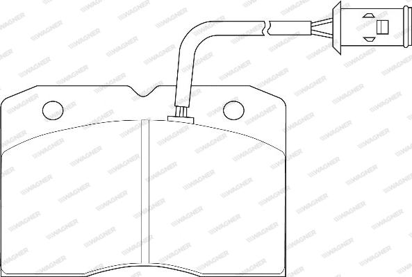 Wagner WBP29041A - Brake Pad Set, disc brake autospares.lv