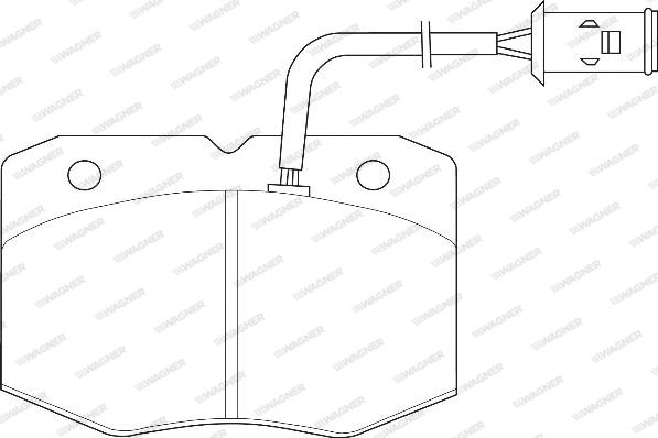 Wagner WBP29038A - Brake Pad Set, disc brake autospares.lv