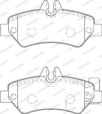 Wagner WBP29190A - Brake Pad Set, disc brake autospares.lv