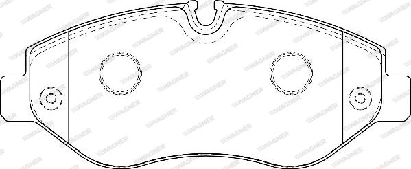 Wagner WBP29192A - Brake Pad Set, disc brake autospares.lv