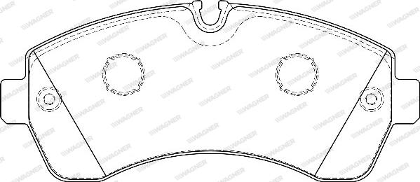 Wagner WBP29200A - Brake Pad Set, disc brake autospares.lv