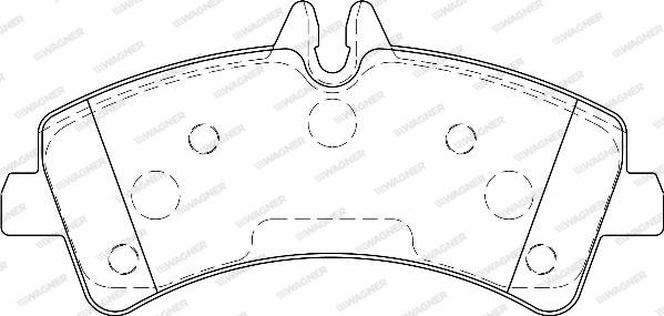 Wagner WBP29217A - Brake Pad Set, disc brake autospares.lv