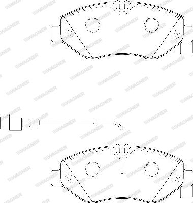 Wagner WBP29230A - Brake Pad Set, disc brake autospares.lv