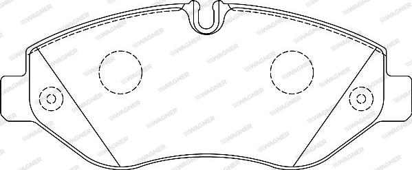 Wagner WBP29229A - Brake Pad Set, disc brake autospares.lv