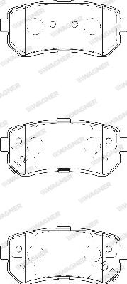 Wagner WBP24949A - Brake Pad Set, disc brake autospares.lv