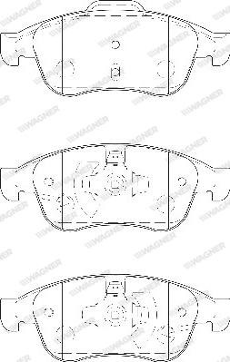 Wagner WBP24914A - Brake Pad Set, disc brake autospares.lv