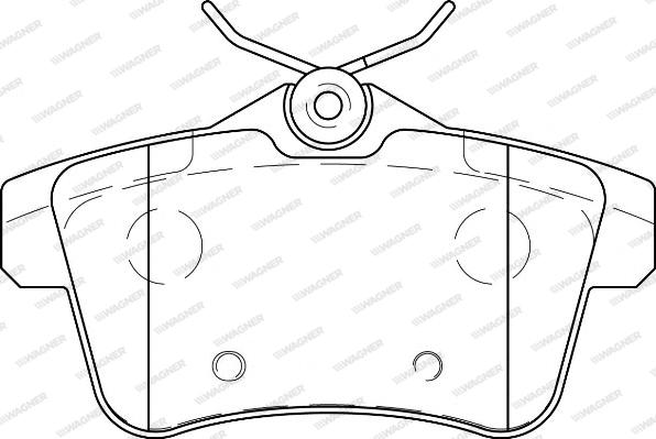 Wagner WBP24922A - Brake Pad Set, disc brake autospares.lv