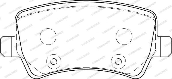 Wagner WBP24496A - Brake Pad Set, disc brake autospares.lv