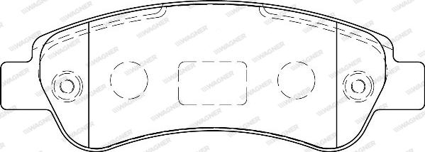 Wagner WBP24465A - Brake Pad Set, disc brake autospares.lv