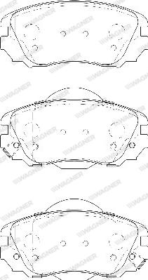 Wagner WBP24415A - Brake Pad Set, disc brake autospares.lv