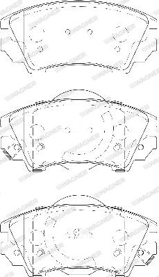 Wagner WBP24412A - Brake Pad Set, disc brake autospares.lv