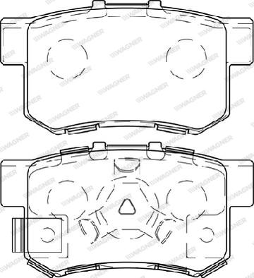 Wagner WBP24434A - Brake Pad Set, disc brake autospares.lv