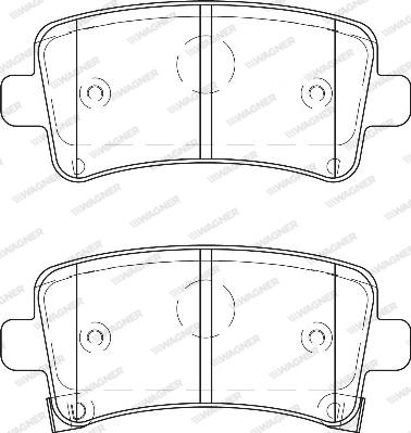 Wagner WBP24421A - Brake Pad Set, disc brake autospares.lv